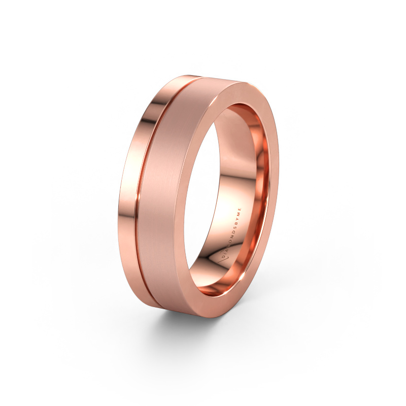 Immagine di Fede nuziale WH0313M16B 585 oro rosa ±6 x 2,6 mm