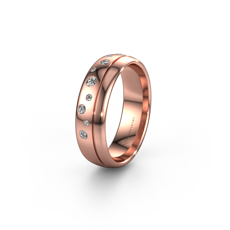 Bild von Ehering WH0317L36AP 585 Roségold ±6x1.7 mm Lab-grown Diamant