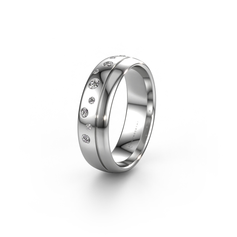 Image of Wedding ring WH0317L36AP 950 platinum ±6x1.7 mm Lab-grown diamond