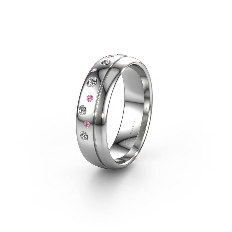 Image de Alliance WH0317L36AP 950 platine ±6x1.7 mm Saphir rose