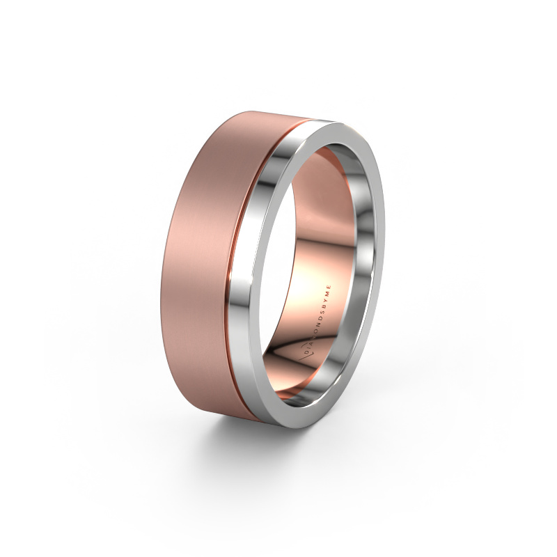 Image of Wedding ring WH0325M17APM 585 rose gold ±7x1.7 mm