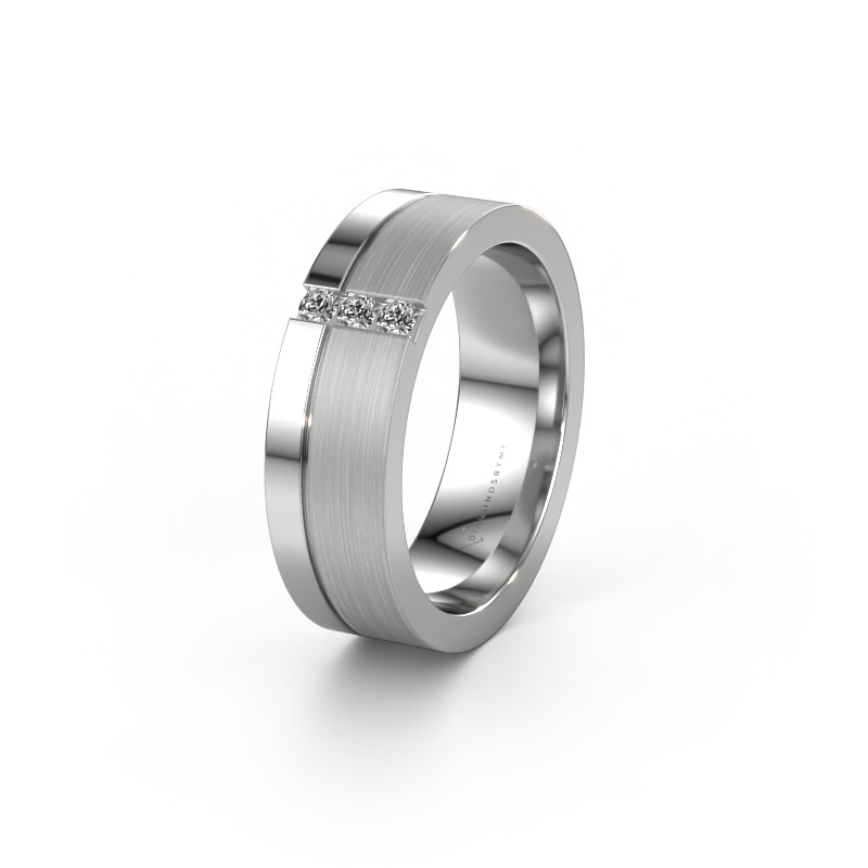 Image of Wedding ring WH0327L16B 950 platinum ±0.24x0.08 in Diamond