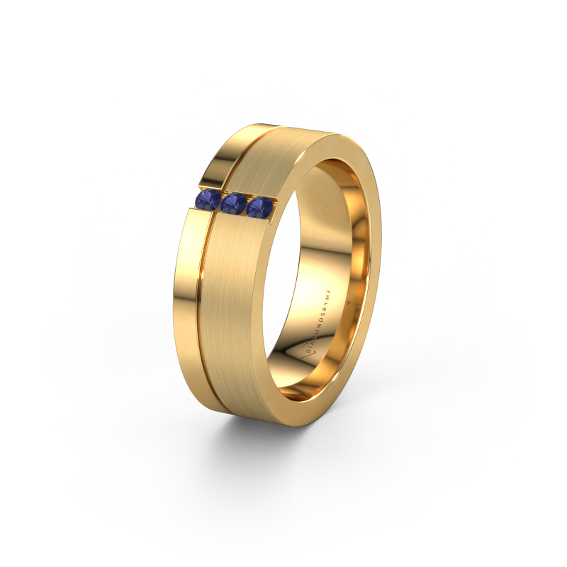Bild von Trauring WH0327L16B 585 Gold ±6x2 mm Saphir
