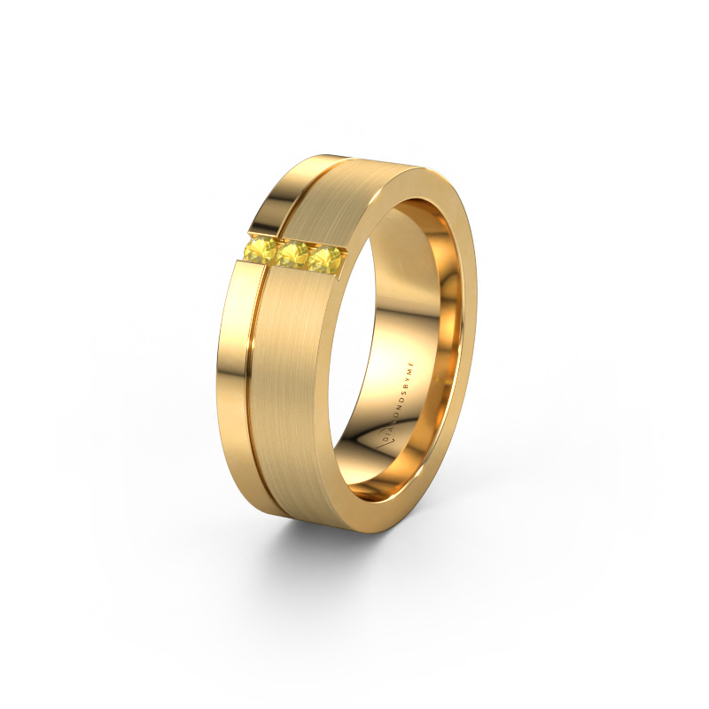 Bild von Trauring WH0327L16B 585 Gold ±6x2 mm Gelb Saphir