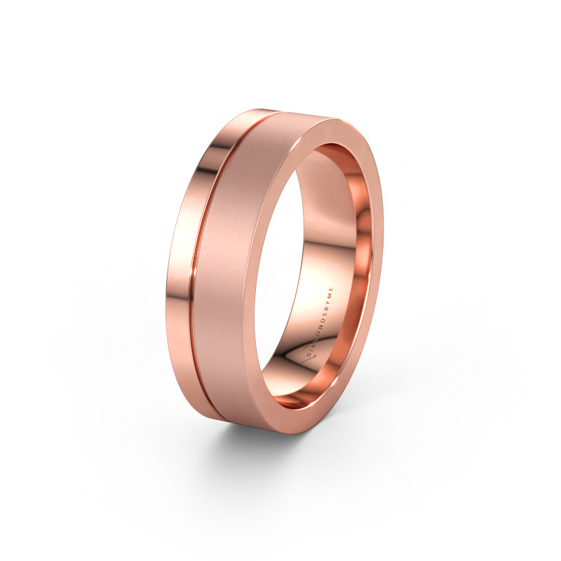 Immagine di Fede nuziale WH0327M16B 585 oro rosa ±6 x 2 mm