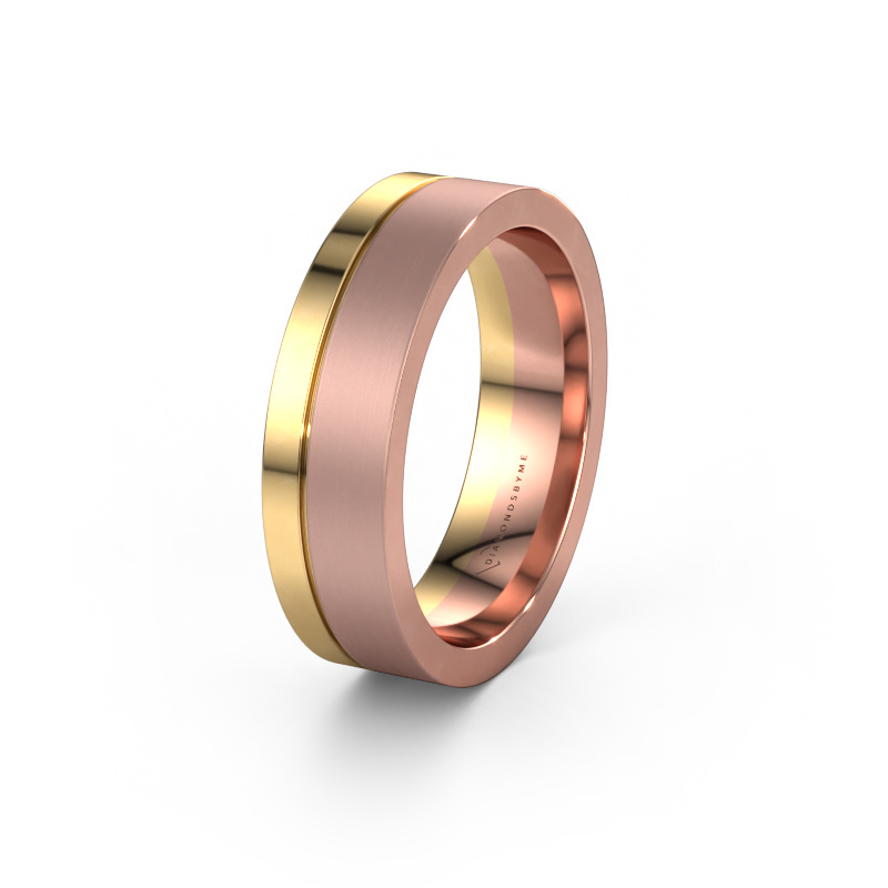 Image of Wedding ring WH0327M16B 585 rose gold ±6x2 mm