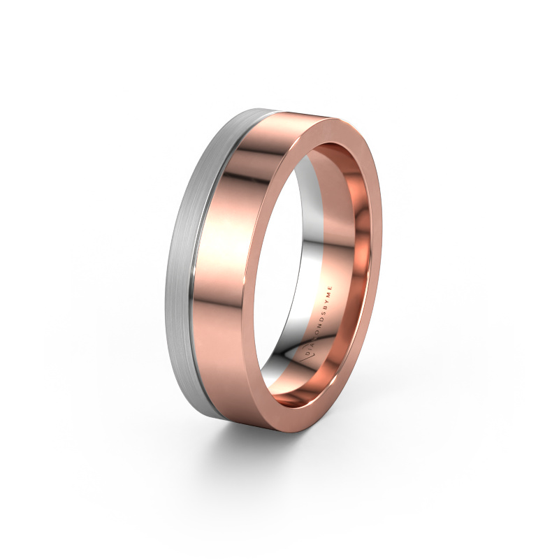 Image of Wedding ring WH0329M16B 585 rose gold ±0.24x0.08 in
