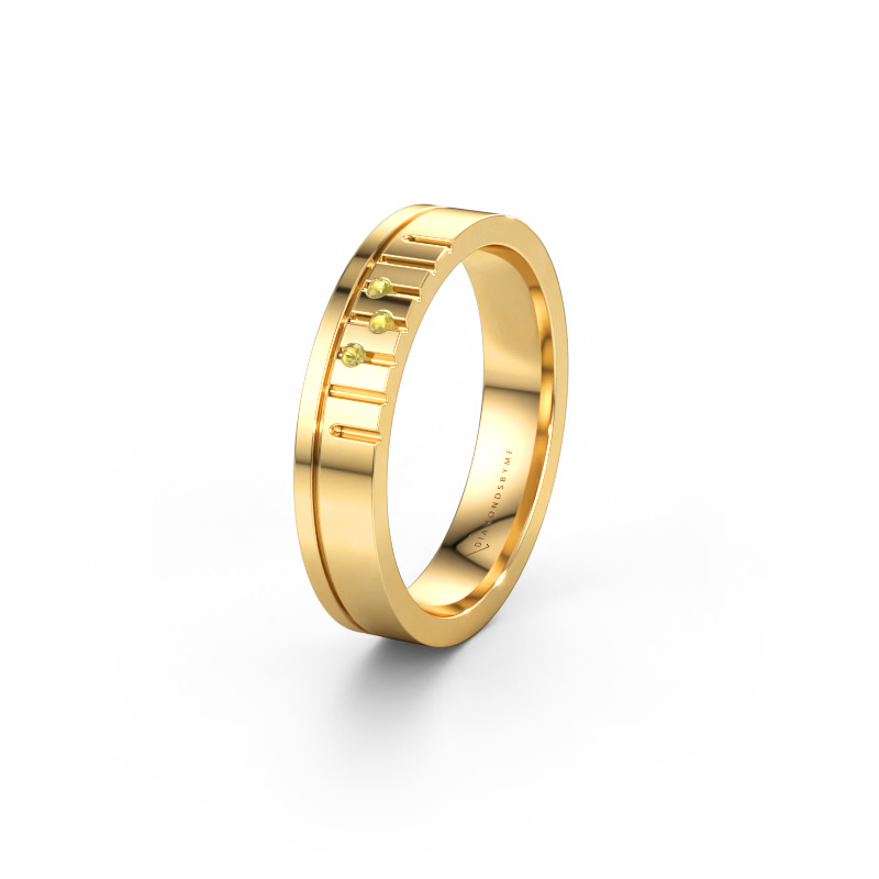Immagine di Anello dell'amicizia WH0332L14X 585 oro ±4 x 1,5 mm Zaffiro giallo