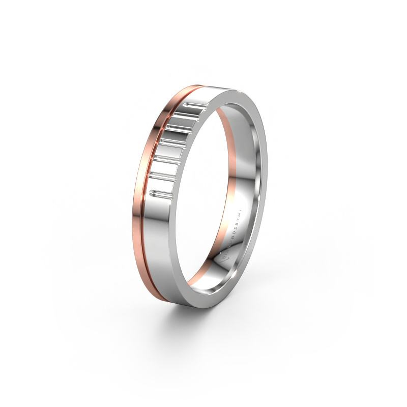 Image of Wedding ring WH0332M14X 585 white gold ±4x1.5 mm
