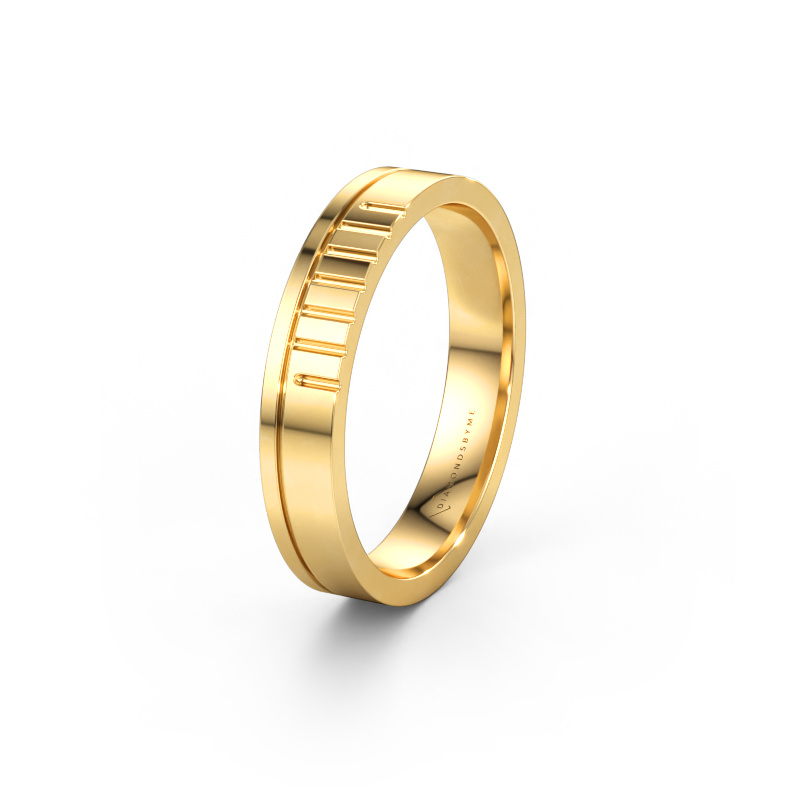 Immagine di Fede nuziale WH0332M14X 585 oro ±4 x 1,5 mm