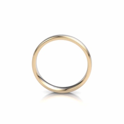 Gold with gold affordable gold men's wedding ring WH0334M24X