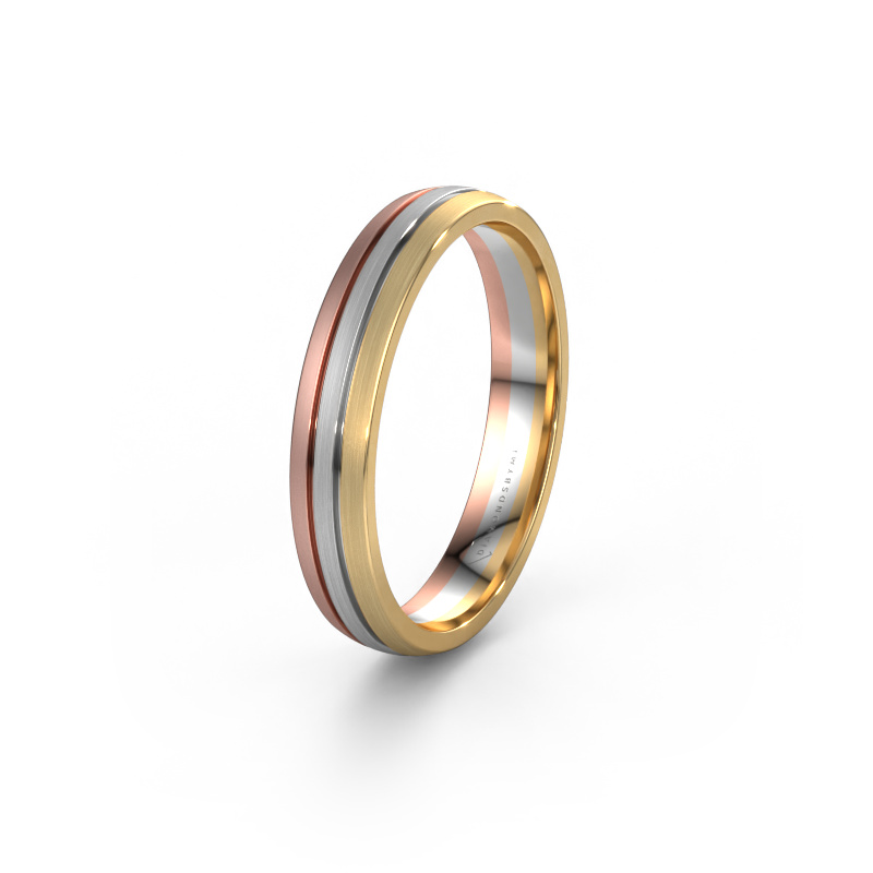 Image of Wedding ring WH0400M24AM 585 rose gold ±0.16x0.07 in