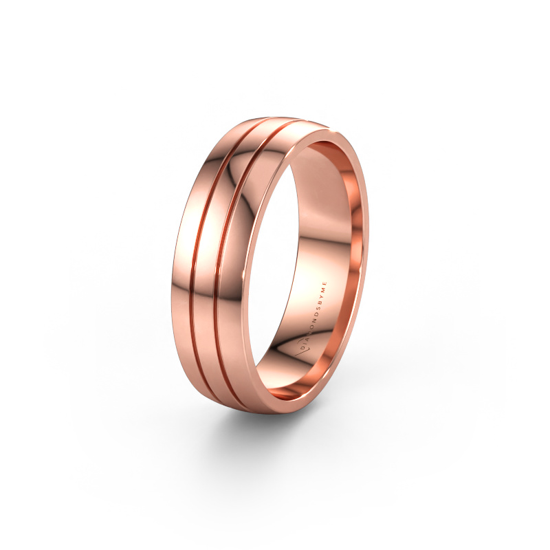 Bild av Vigselring WH0400M26AP 585 roséguld ±6 x 1,7 mm