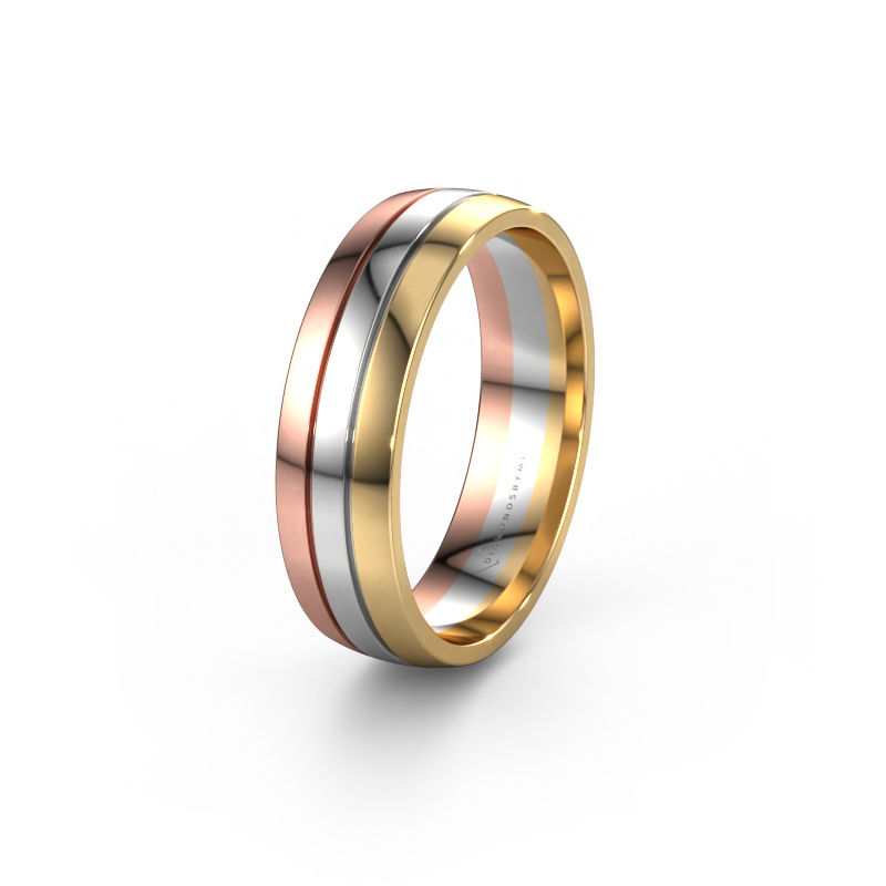 Image of Wedding ring WH0400M26AP 585 rose gold ±0.24x0.07 in