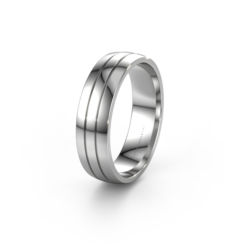Image of Wedding ring WH0400M26AP 950 platinum ±0.24x0.07 in
