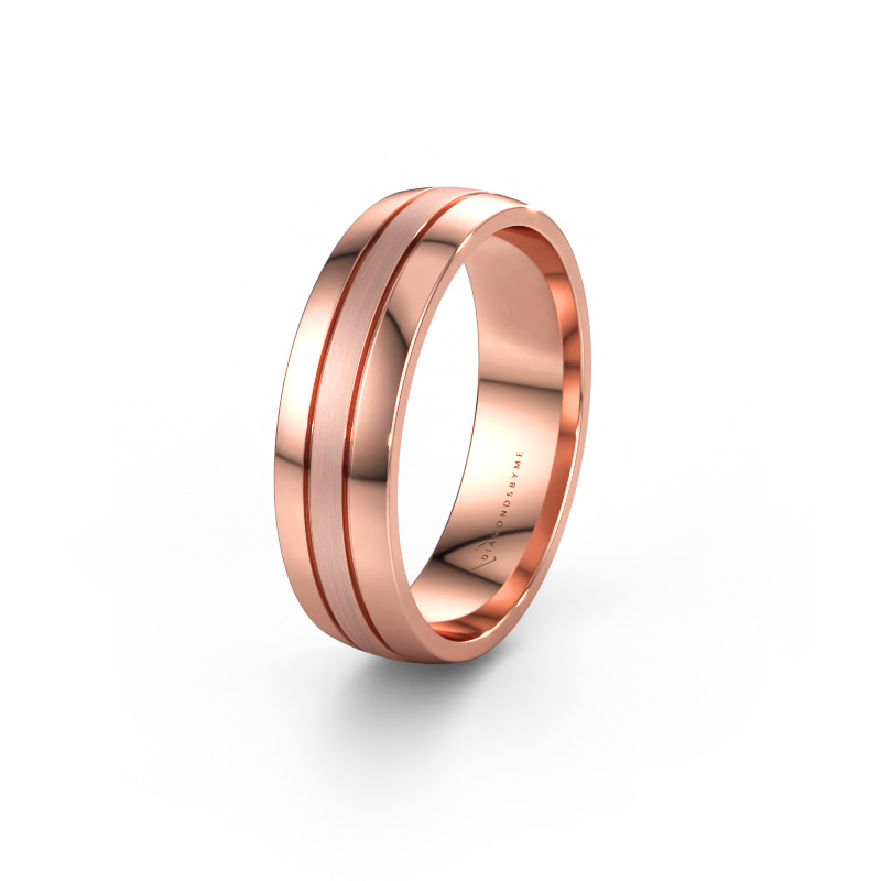 Bild av Vigselring WH0400M26APM 585 roséguld ±6 x 1,7 mm