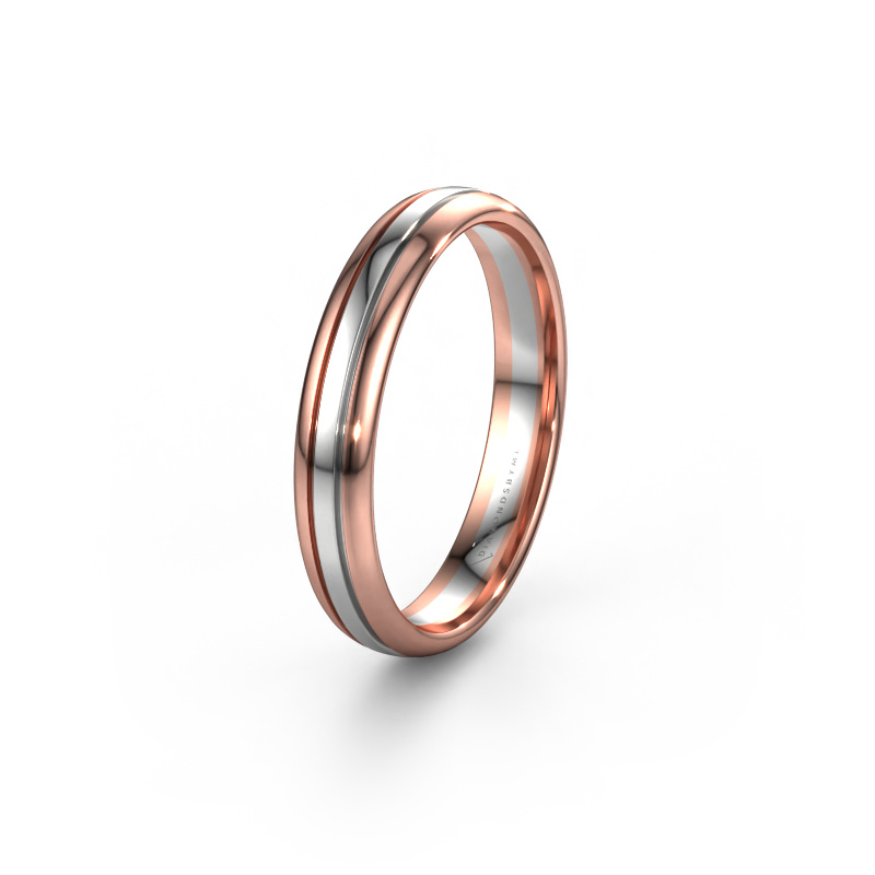 Image of Wedding ring WH0400M34AP 585 rose gold ±0.16x0.07 in