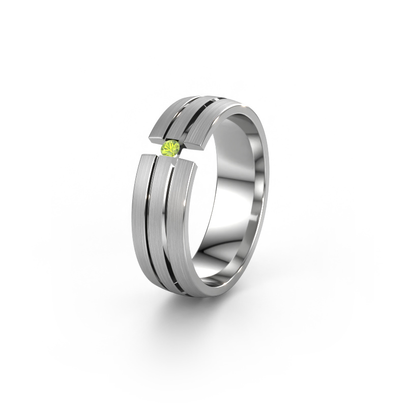 Bild von Ehering WH0402L26AM 950 Platin ±6x1.7 mm Peridot
