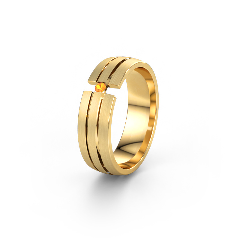 Bild av Vigselring WH0402L26AM 585 gult guld ±6 x 1,7 mm Citrin
