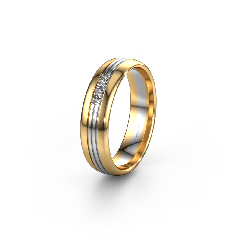 Bild von Ehering WH0405L35X 585 Gold ±5x1.5 mm Diamant