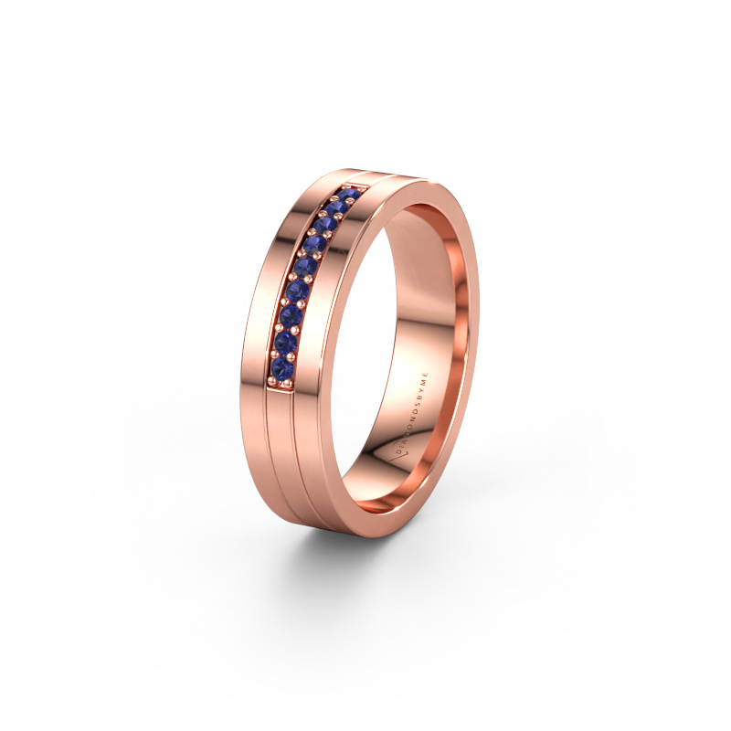Bild av Vigselring WH0413L15AP 585 roséguld ±5 x 1,7 mm Safir