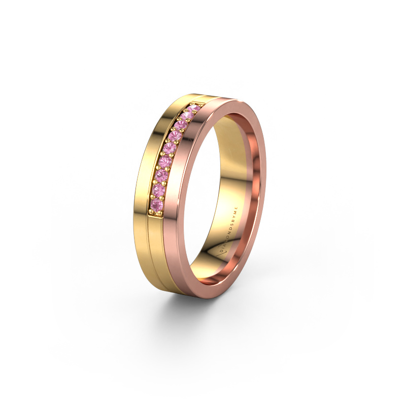 Image de Alliance WH0413L15AP 585 or jaune ±5x1.7 mm Saphir rose