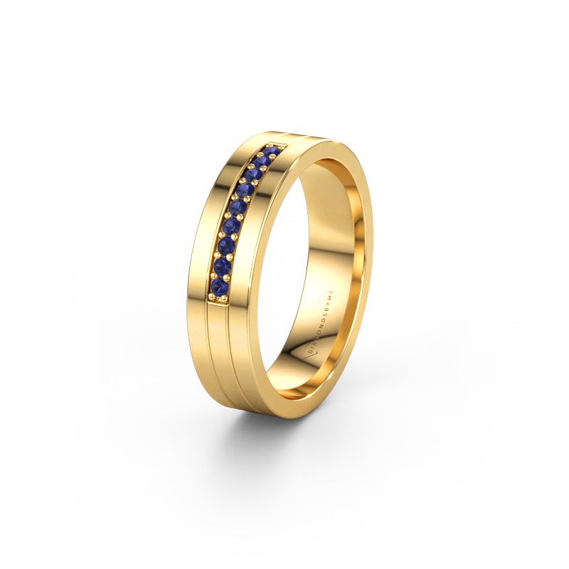 Immagine di Fede nuziale WH0413L15AP 585 oro ±5 x 1,7 mm Zaffiro