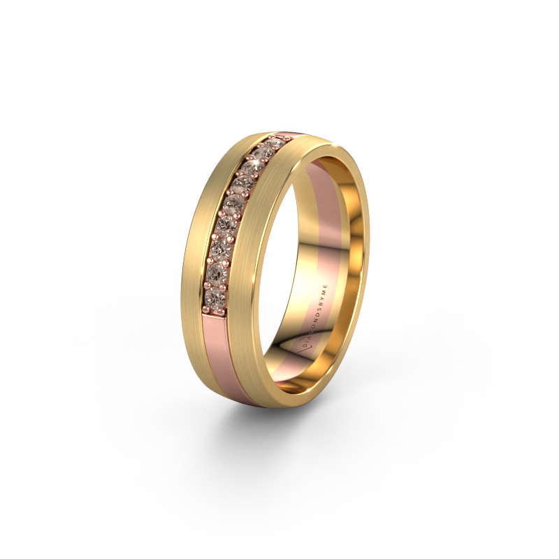 Image de Alliance WH0413L26APM 585 or rose ±6x1.7 mm Diamant brun