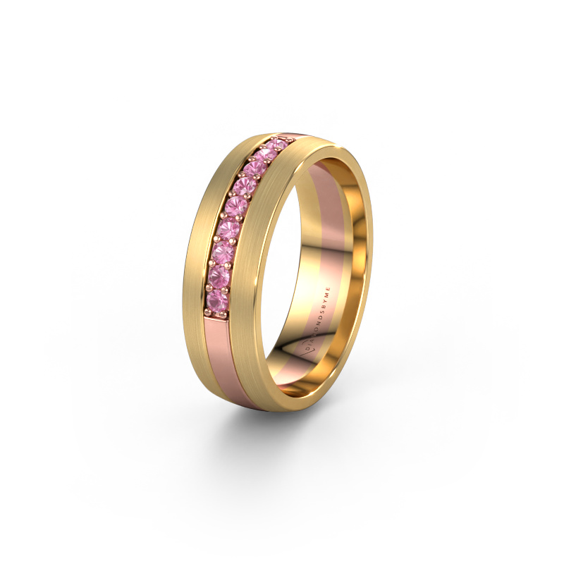 Bild von Ehering WH0413L26APM 585 Roségold ±6x1.7 mm Pink Saphir