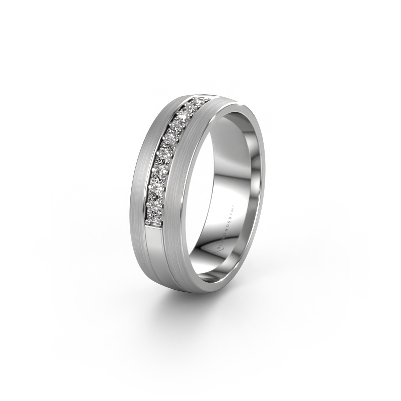 Image of Wedding ring WH0413L26APM 950 platinum ±0.24x0.07 in Diamond