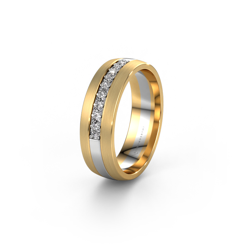 Bild von Ehering WH0413L26APM 585 Weißgold ±6x1.7 mm Zirkonia