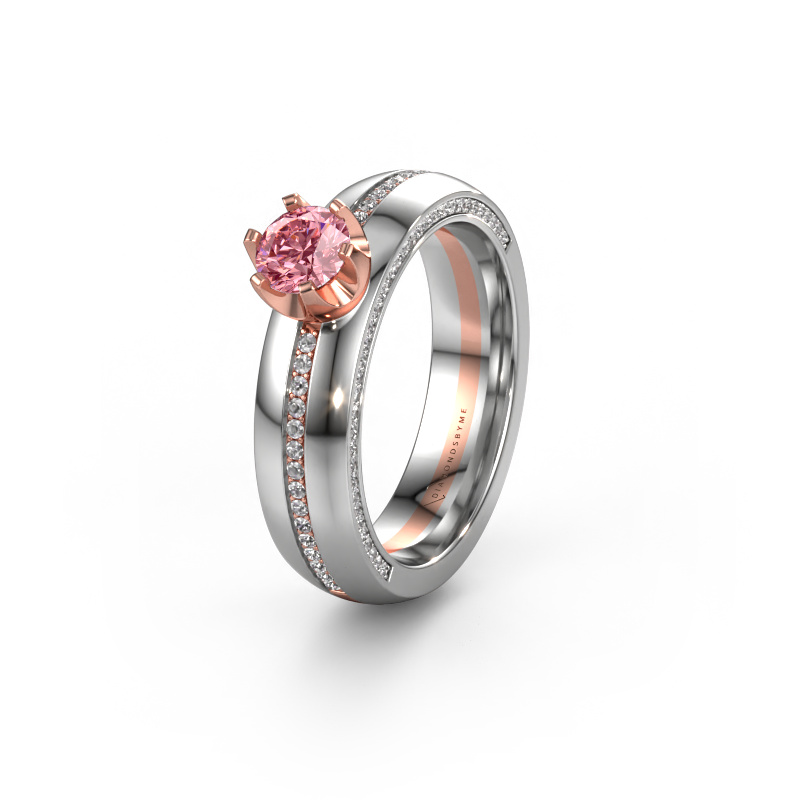 Bild von Ehering WH0416L25E 585 Roségold ±5x2.6 mm Rosa Labordiamant