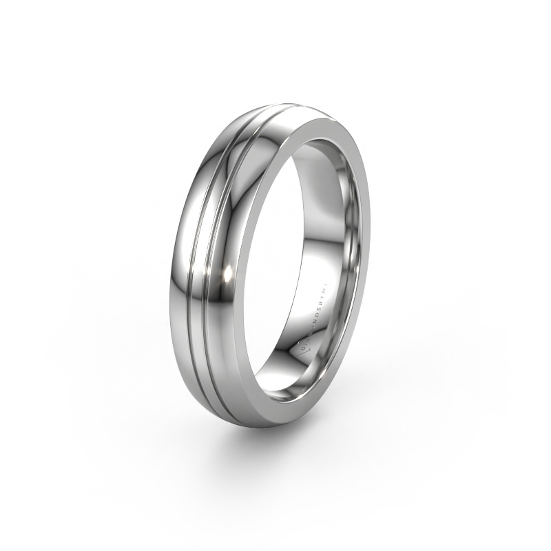 Image of Wedding ring WH0416M25E 585 white gold ±0.20x0.09in