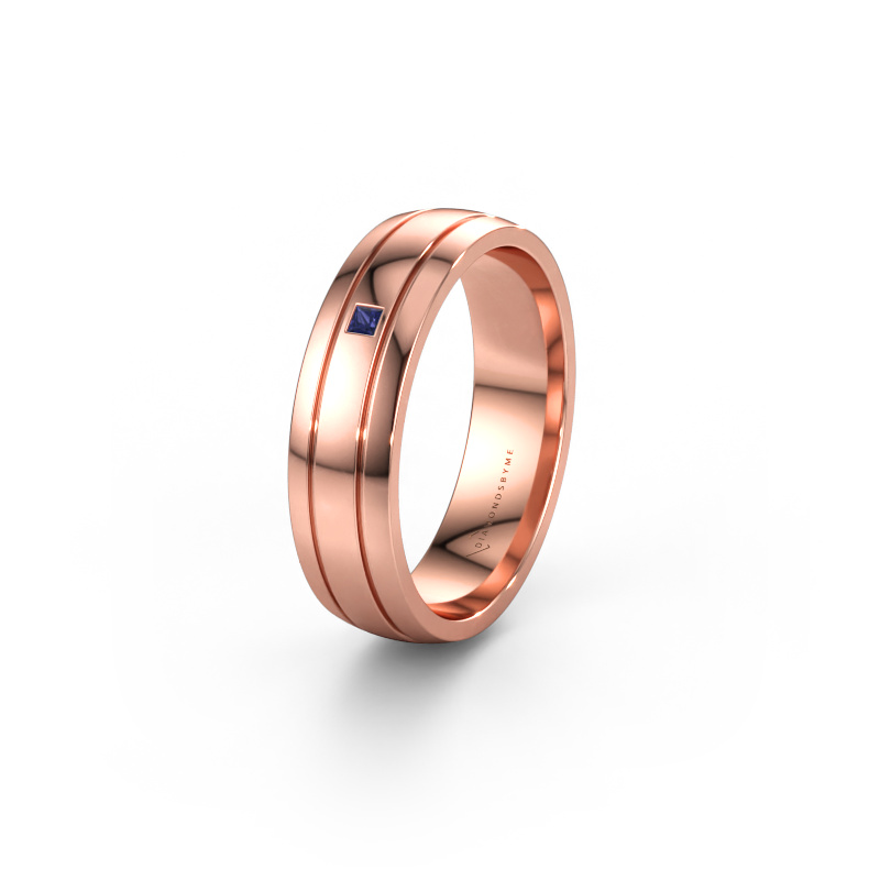 Bild av Vigselring WH0422L25X 585 roséguld ±5 x 1,5 mm Safir