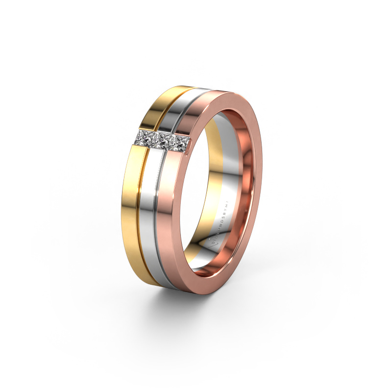 Bild von Ehering WH0428L16BP 585 Roségold ±6x2 mm Diamant