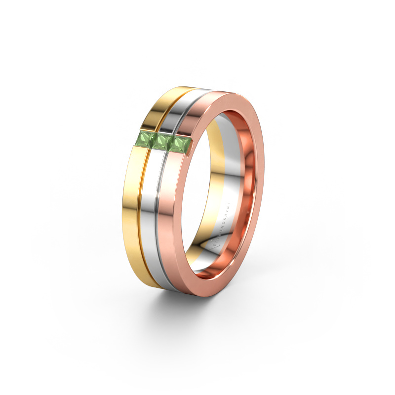 Image de Alliance WH0428L16BP 585 or rose ±6 x 2 mm Vert tourmaline