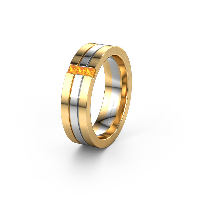 Bild von Ehering WH0428L16BP 585 Gold ±6x2 mm Citrin