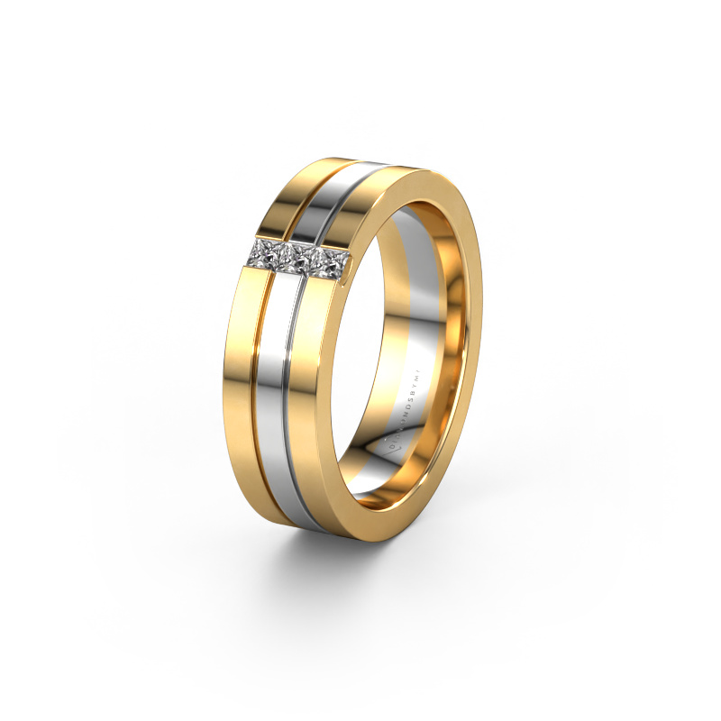 Bild von Ehering WH0428L16BP 585 Gold ±6x2 mm Zirkonia