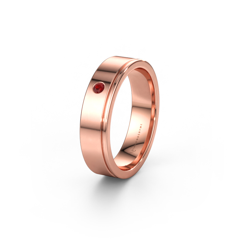 Immagine di Fede nuziale WH0501L15AP 585 oro rosa ±5 x 1,7 mm Rubino