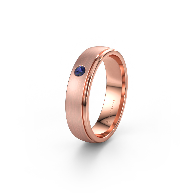 Immagine di Fede nuziale WH0501L25AMP 585 oro rosa ±5 x 1,7 mm Zaffiro