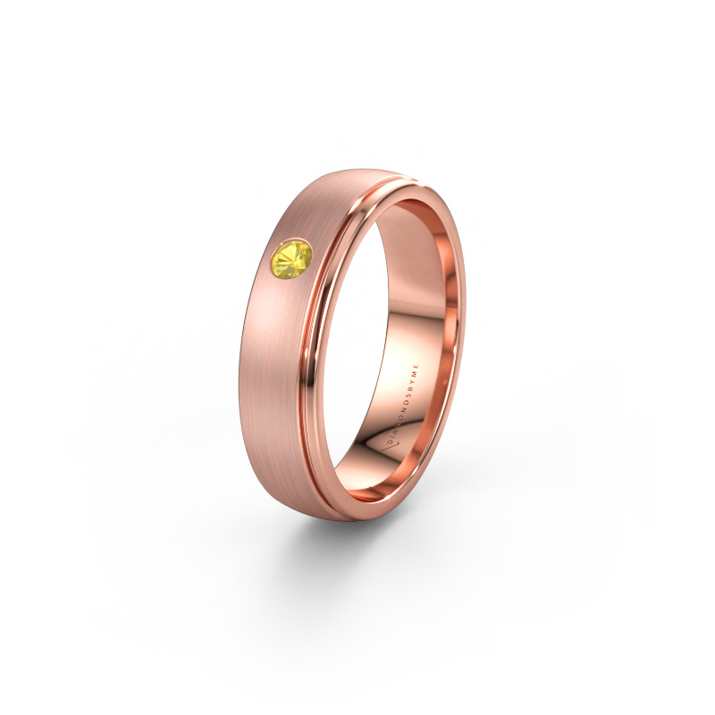 Bild av Vigselring WH0501L25AMP 585 roséguld ±5 x 1,7 mm Gul safir