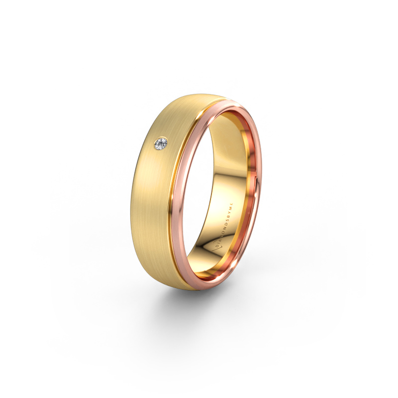 Bild von Ehering WH0501L36AM 585 Gold ±6 x 1,7 mm Diamant
