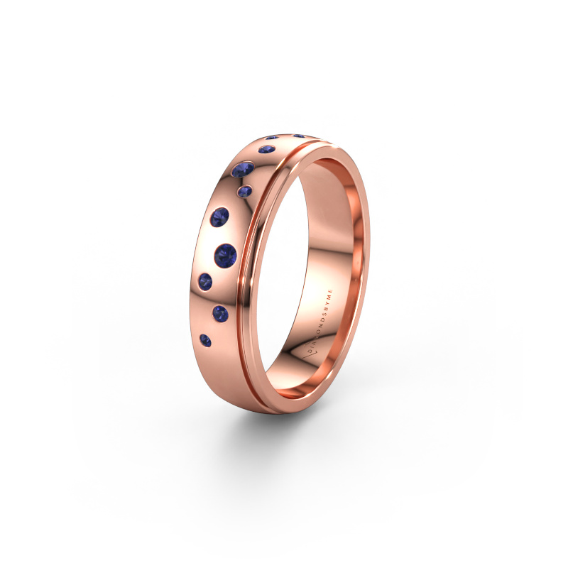 Bild av Vigselring WH0517L25AP 585 roséguld ±5 x 1,7 mm Safir