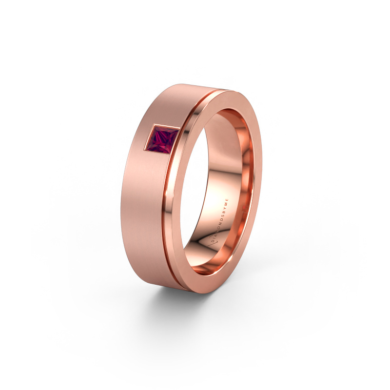 Bild av Vigselring WH0550L16CMP 585 roséguld ±6 x 2,2 mm Rodolit