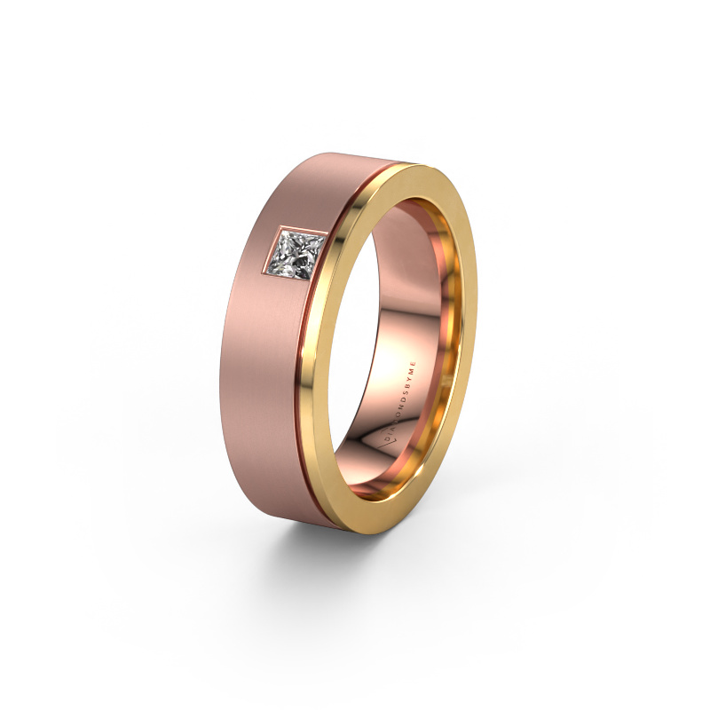 Image of Wedding ring WH0550L16CMP 585 rose gold ±0.24x0.09in Lab grown diamond