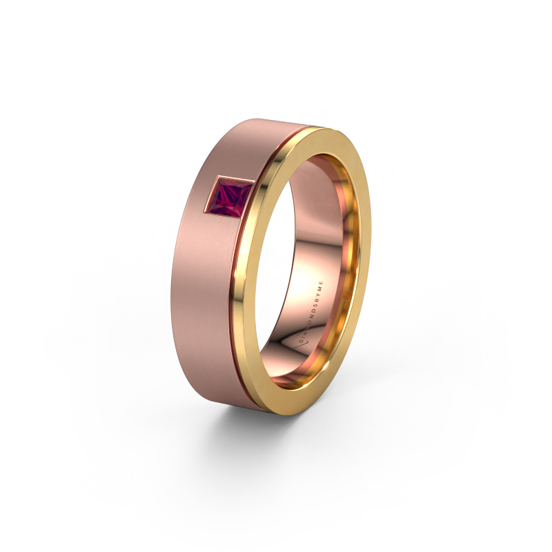 Bild von Ehering WH0550L16CMP 585 Roségold ±6x2.2 mm Rhodolit