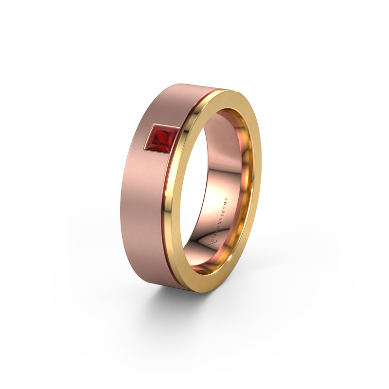 Bild von Ehering WH0550L16CMP 585 Roségold ±6x2.2 mm Rubin