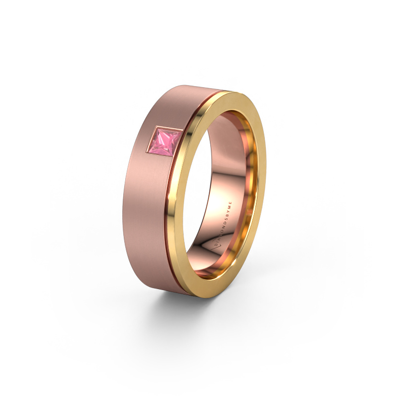 Bild von Ehering WH0550L16CMP 585 Roségold ±6x2.2 mm Turmalin rosa