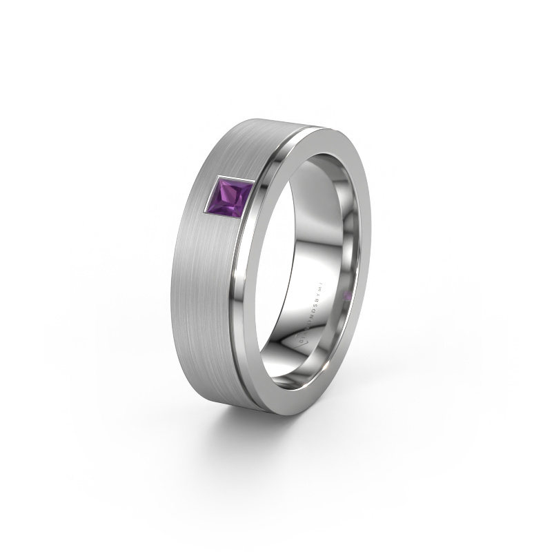 Bild von Ehering WH0550L16CMP 950 Platin ±6x2.2 mm Amethyst