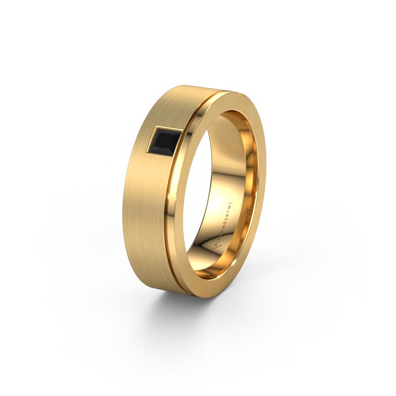 Bild von Ehering WH0550L16CMP 585 Gold ±6x2.2 mm Schwarz Diamant